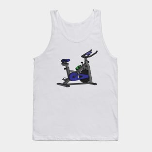 Blue Spinning Bike Tank Top